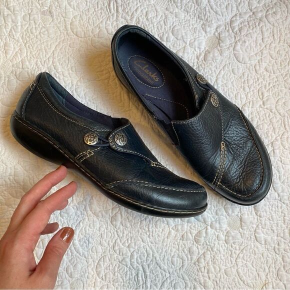 Clark’s bendable leather shoe women’s size 7.5 - Picture 2 of 6